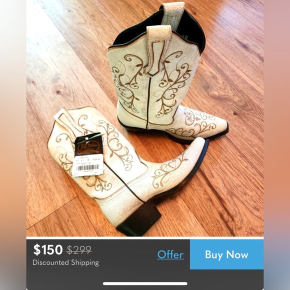 J.B. Dillon Stoney Clover Lane Authentictic Cowboy Boots Made in Mexico - Picture 5 of 6